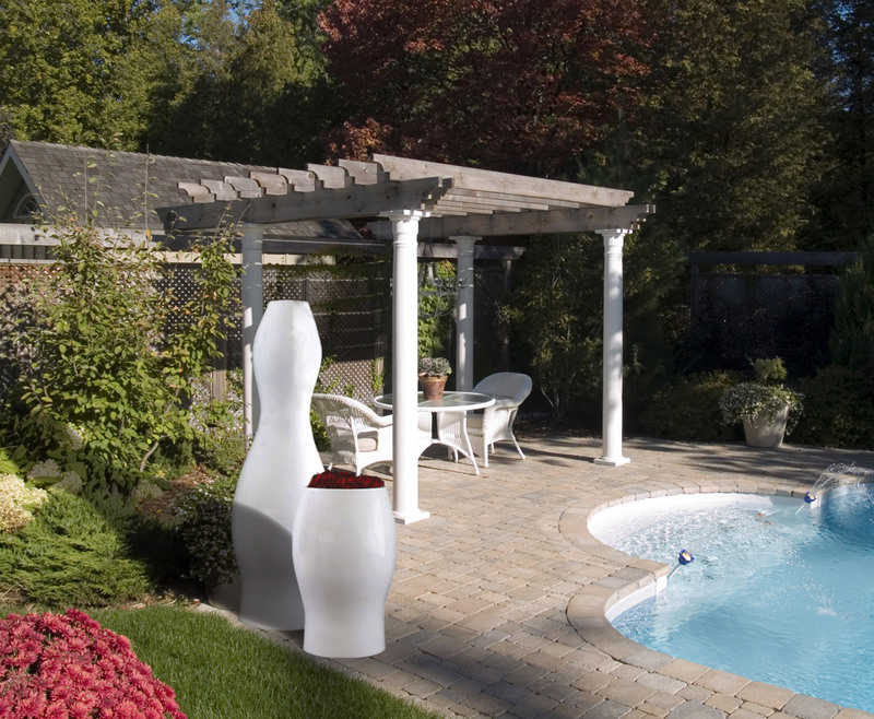 Fiberglass designer planters  Oola