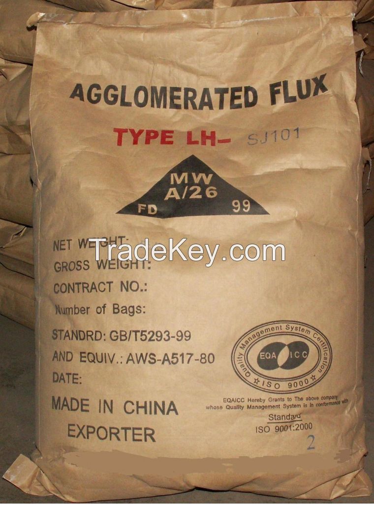 Agglomerated flux for  Welding flux AWS F7A4-EH14