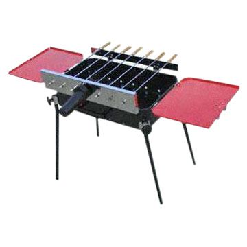 Yongshen BBQ grill_charcoal grill_Foldable grill_automatic rotational grill with motor