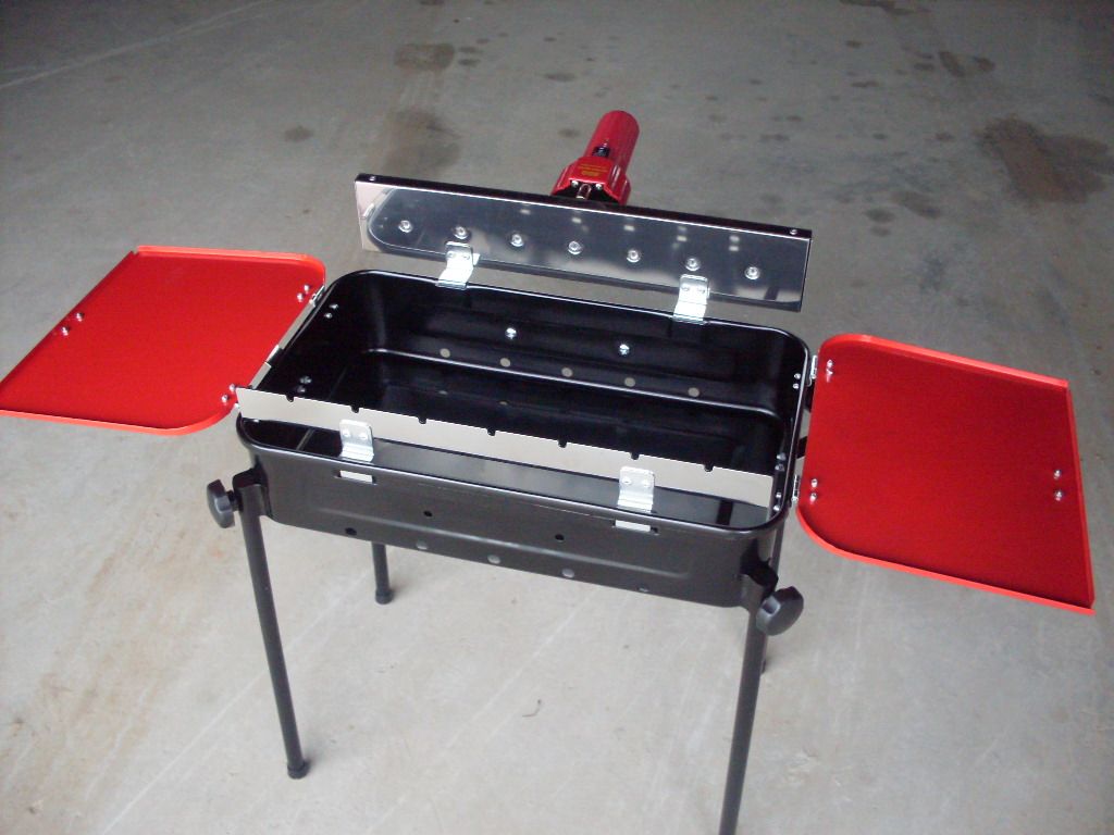 Yongshen BBQ grill_charcoal grill_Foldable grill_automatic rotational grill with motor