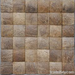 Chinese coconut mosaic wood panel