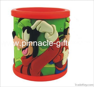 ABS+PVC 3D mug cup/Pen cup