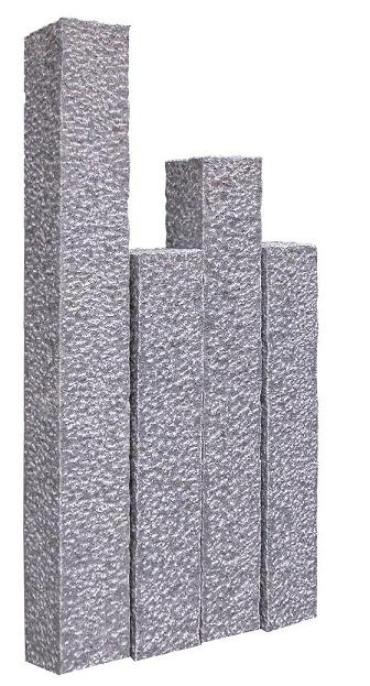 natural finish grey granite stone palisade