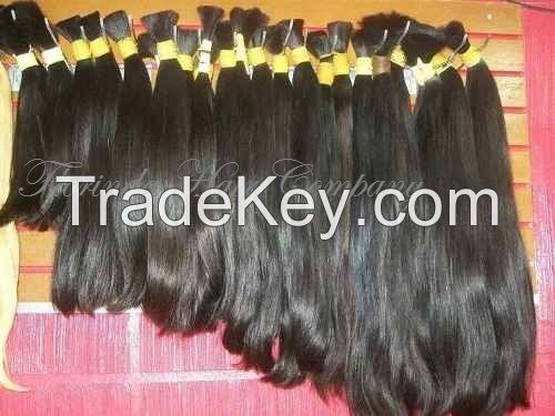 Bulk Remy double drawn human hair