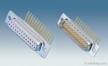 D-SUBMINIATURE CONNECTOR MACHIND PIN ***** MOUNT RIGHT ANGLE WITH MALE