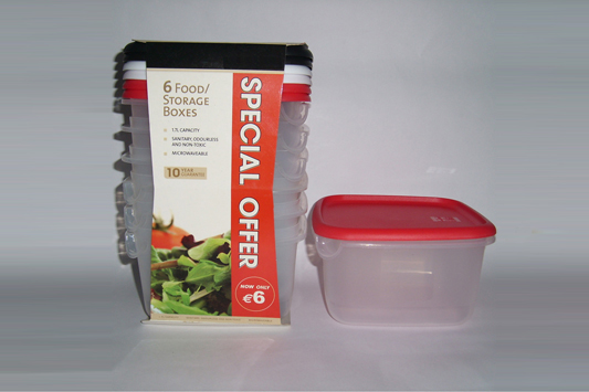 6 Piece Food Storage Box Set