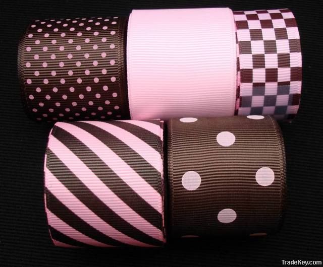 printed grosgrain ribbon