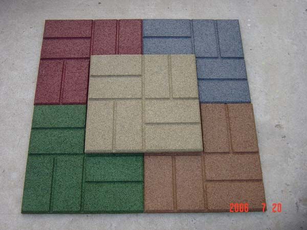 outdoor rubber tiles, rubber pavers 24&quot;x24&quot; , 18&quot;x18&quot;, 16&quot;x16&quot;