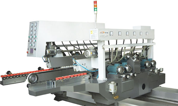 Straight-line glass double edging machine