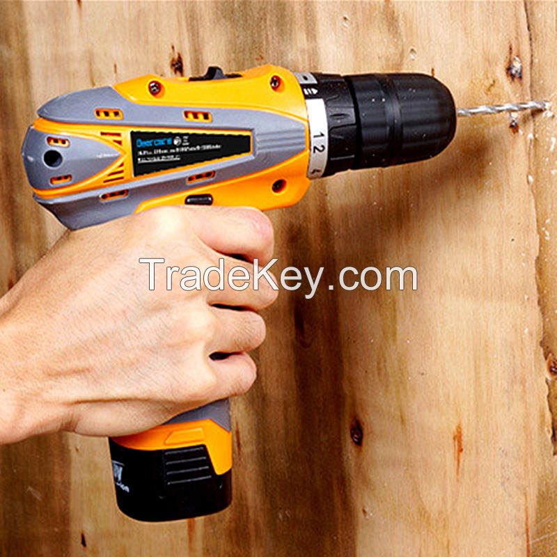 16.8V Cordless Electric Screwdriver Household Double Speed Rechargeable Drill Power Tools Two Lithium Battery Drill Plastic Box