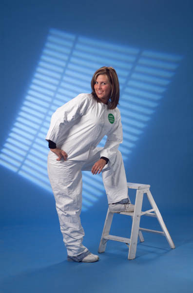 Tyvek Coveralls with non elastic cuffs