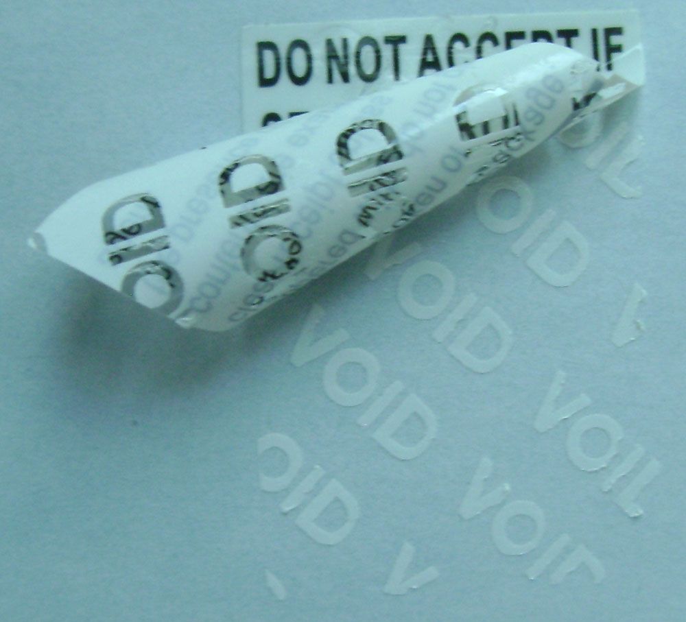 tamper evident labels/seals