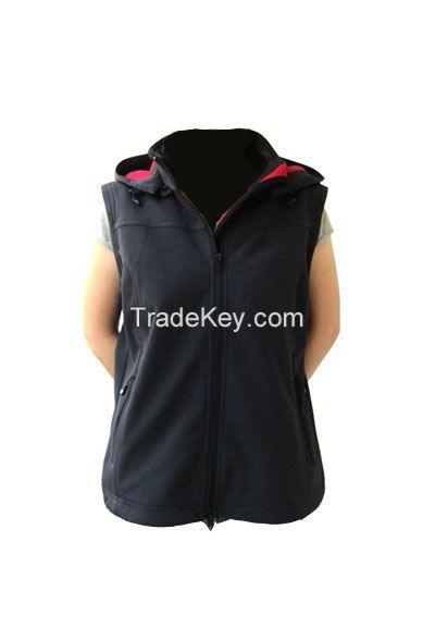 Women&#039;s softshell vest &amp; waistcoat, women&#039;s Softshell Jacket OEM Factory