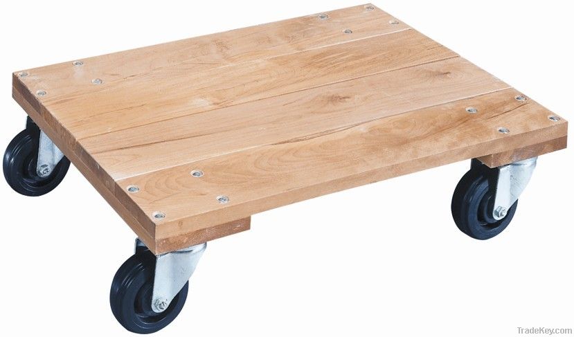 Solid top wood dolly