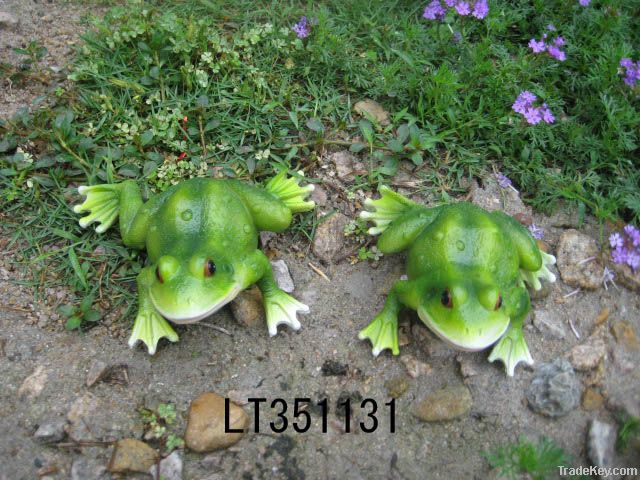 resin frog decoratoin