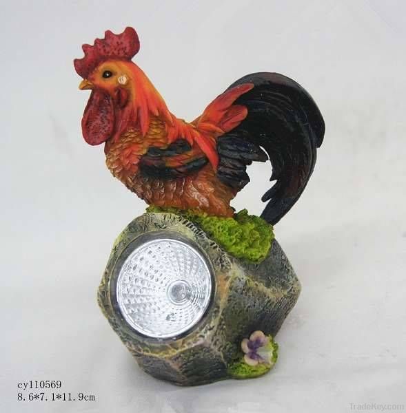 resin rooster garden decoration