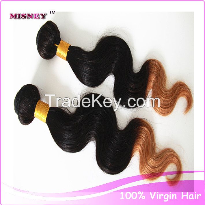 Ombre Brazilian Human Hair Extension Body Wave 1B/27