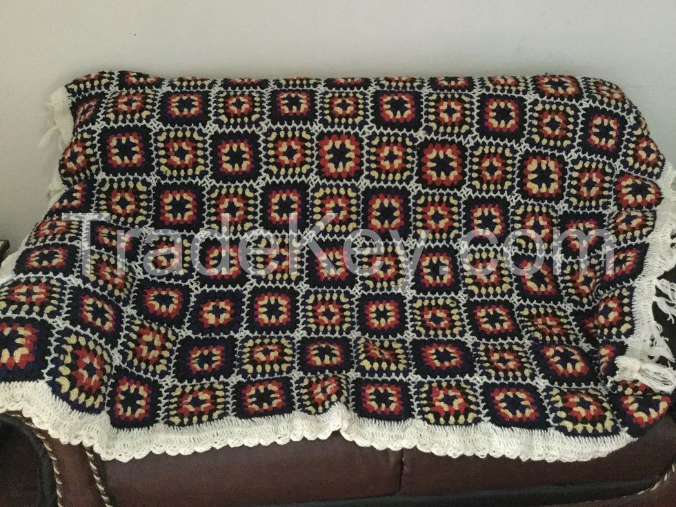 Crochet woolen Blanket