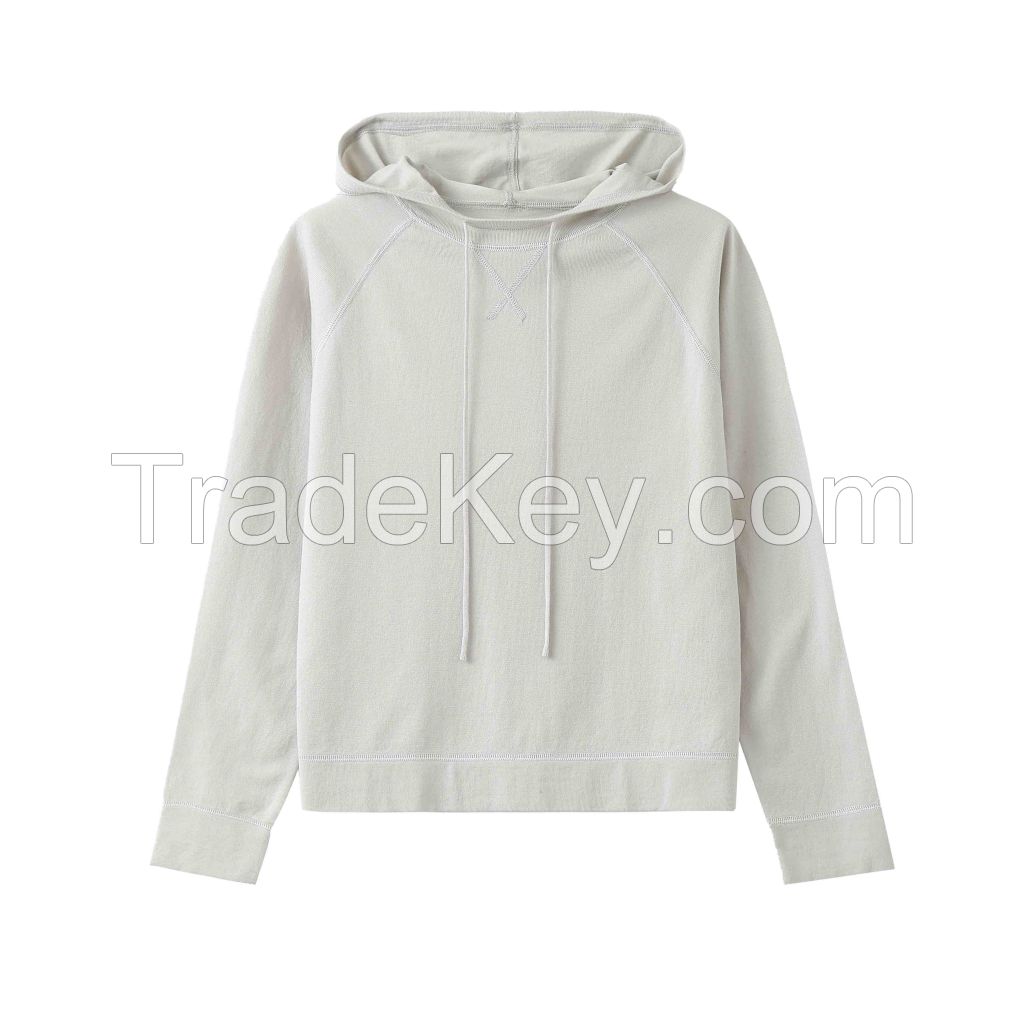 2026 Lady's Lyocell Sweater Hooded Knit Pullover