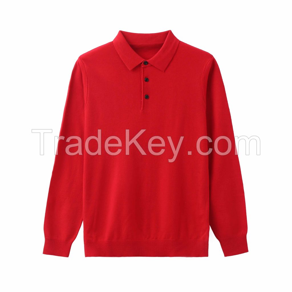 2026 Men's Wool-blend Shirt Solid Color Long-sleeve Shirt
