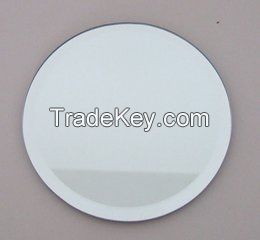 Oval silver mirror