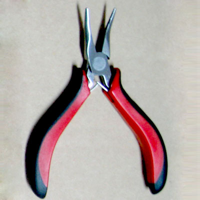 Bent nose mini pliers