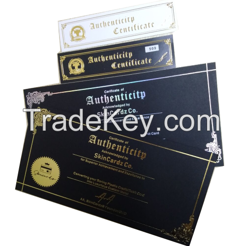 UVinvisible logo printing watermark paper security certificate