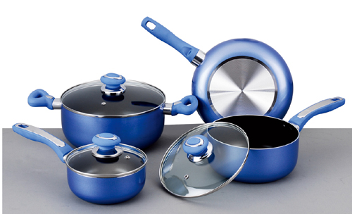 7pcs nonstick aluminium cookware sets