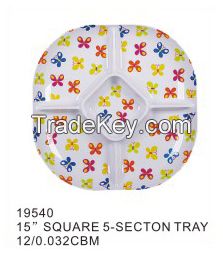 melamine plate custom melamine plate deluxe dinner plate Round melamine dessert serving plate with beautiful decal