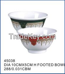 Top quality colorful melamine food storage bowl Functional large capacity melamine green durable bread mixing bowl