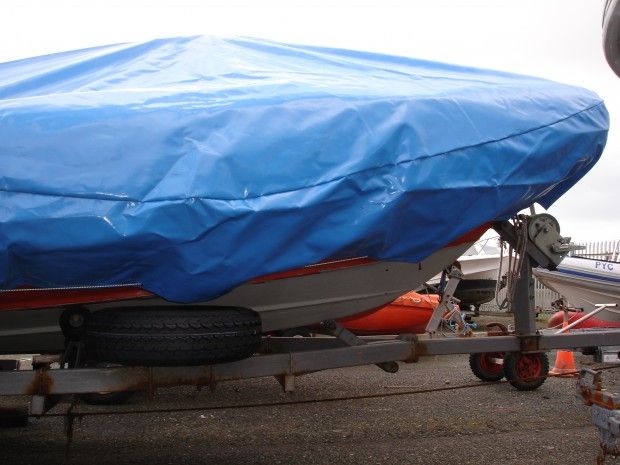 Custom Made PVC / PU Coated Boat Cover