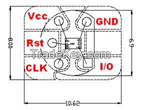 Contact Smart Card chip module 4442/5542