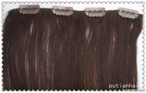 Human Hair Clip In Hair Extensions