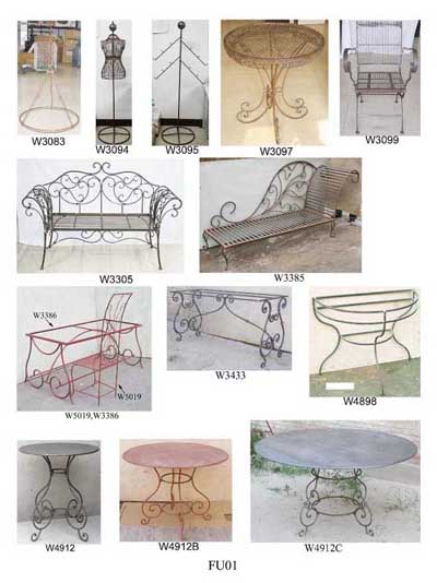 wrought iron for garden accessories