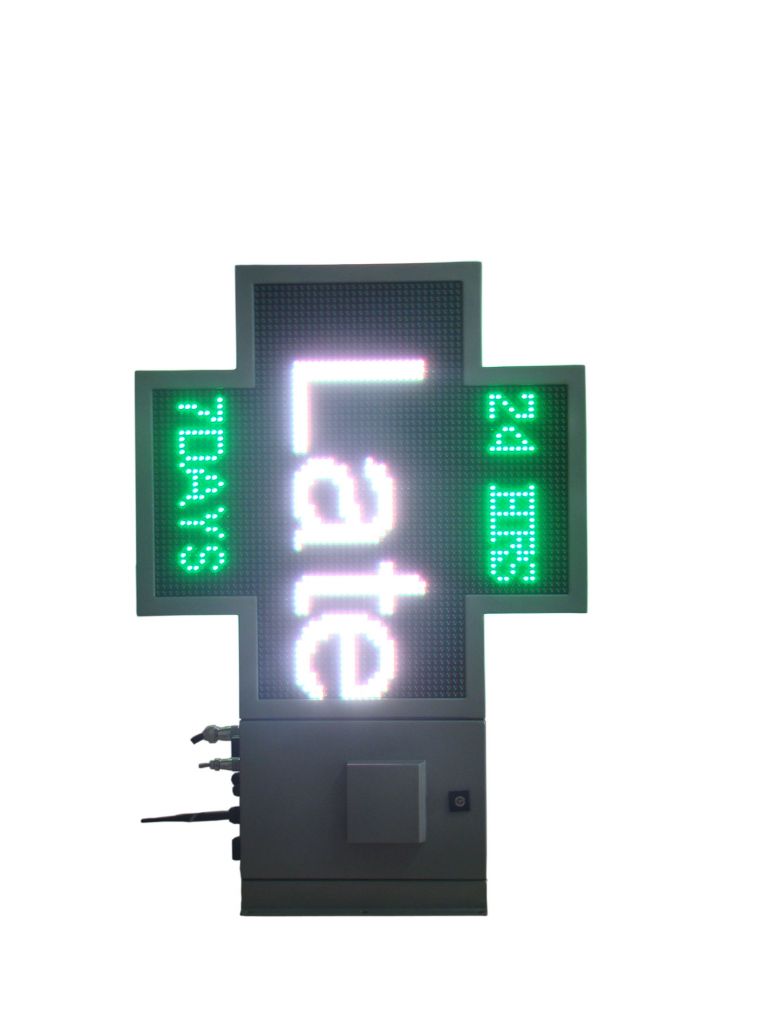 640mm*640mm led video pharmacy cross