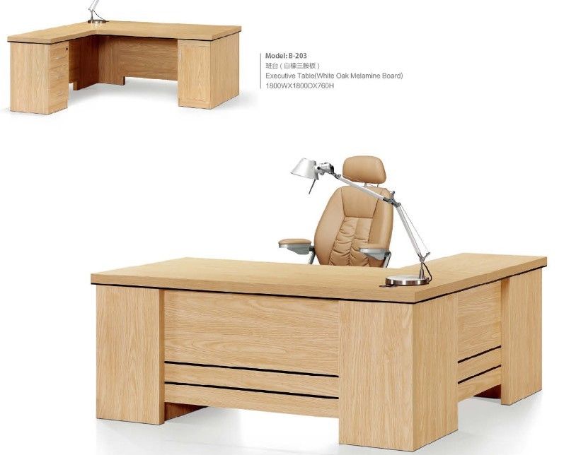 executive office table, manager table, North Europe-style office table