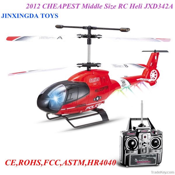 2012 Hottest Sell &amp; CHEAPEST Middle Size RC Heli JXD342A 3.5CH RC Heli