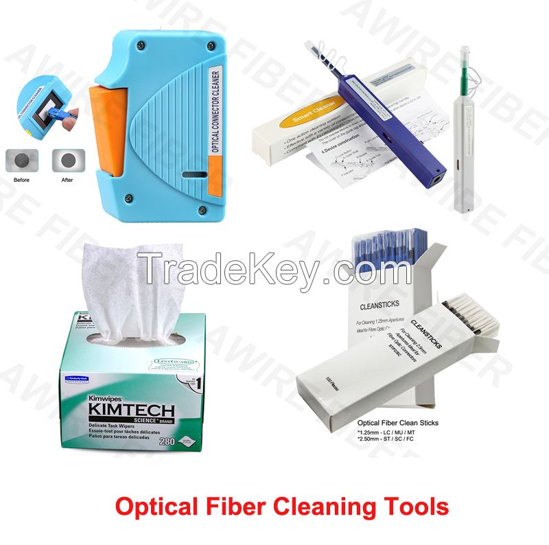 Awire Fiber Optic cable Cleaner fiber connector cleaning tool one click fiber adapter cleaner for FTTH