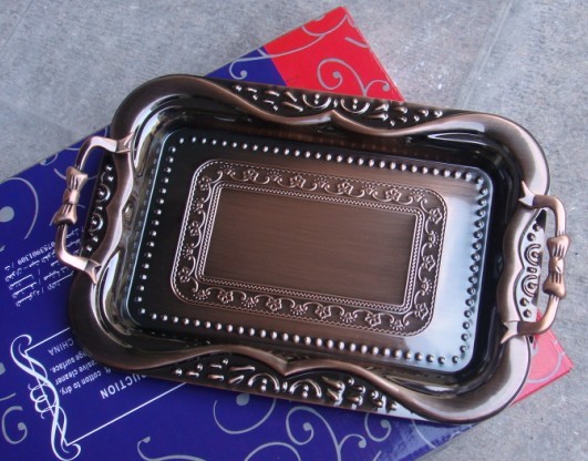 metal serving tray