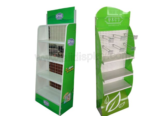 Metal display rack for retail store