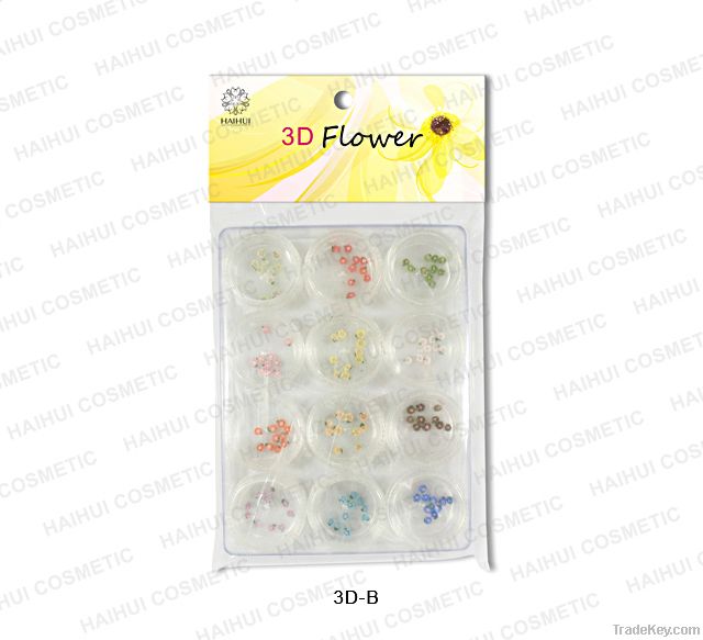 3 D nail ceramic flowers