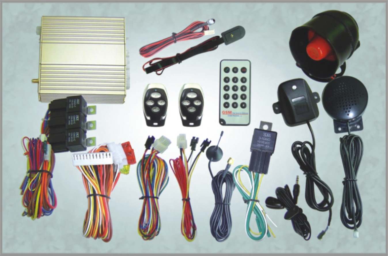 GSM Car Alarm with Engine Starts &amp; Air Condictioner Starts