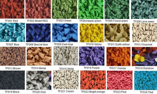 Colored EPDM Rubber Granules