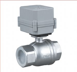 China Bigger size above 25mm capacitor return motorized ball valves