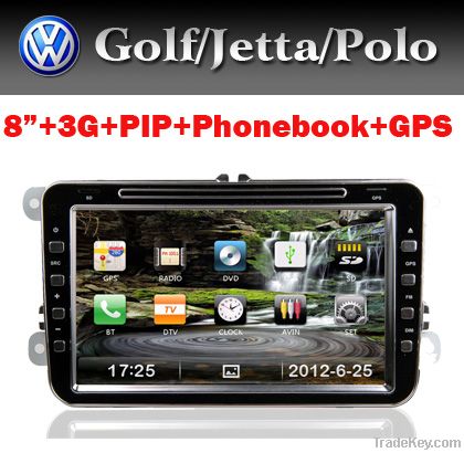 3G Car DVD Stereo for VW Golf6 Gol5 Passt Leon Jetta with GPS USB IPOD