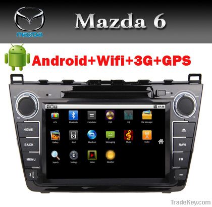 Android Car Radio for Mazda 6 with GPS Bluetooth Radio TV USB IPOD