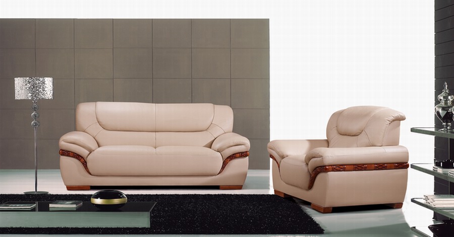 elegant leather sofa