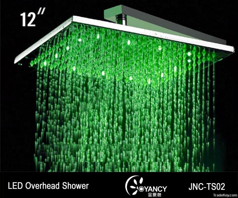 12&quot; Brass LED overhead Shower