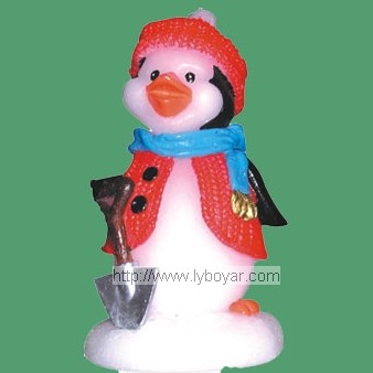 selll christmas candle led candle x'mas candle--penguin