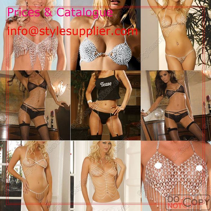 Rhinestone Lingeries & Garters